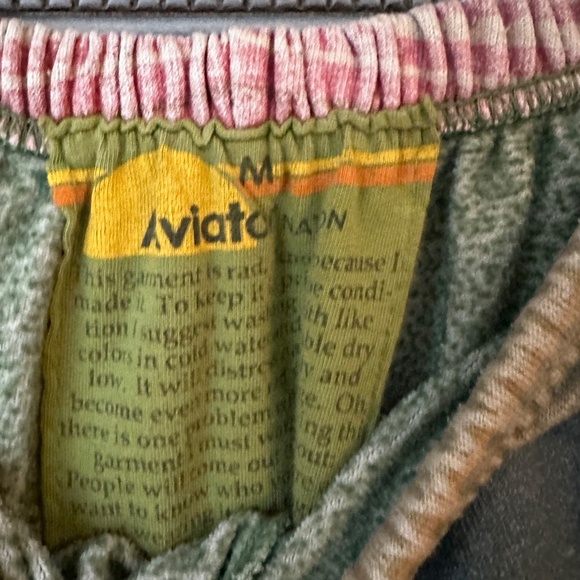 Aviator Nation Men's Tulum Striped Sweatshorts in vintage wash Size M - Picture 8 of 9